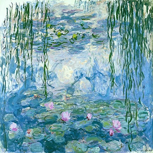 Icosamro Lotus Tapestry Wall Hanging Monet Water Lilies Flow 0