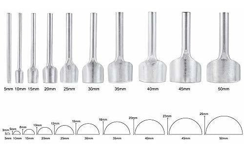 Uxcell Half-Round Shaped Leather Cutter Punch 10cm X 25mm 5