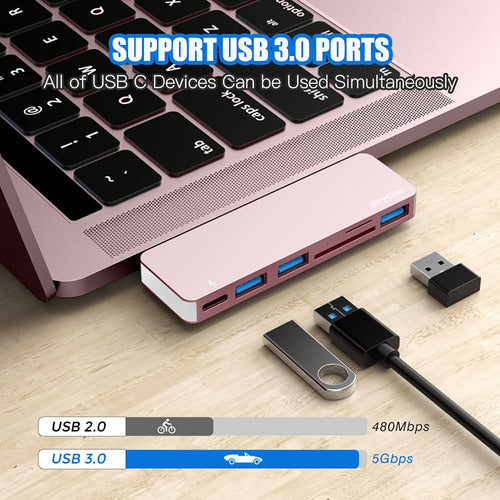 Adaptador Usb C Hub Para Macbook Pro/air 2022 2021 2020, Acc 2