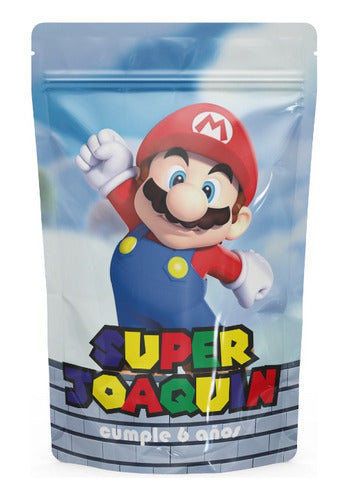 Personalized Mario Bros Candy Bags Souvenir X10 0