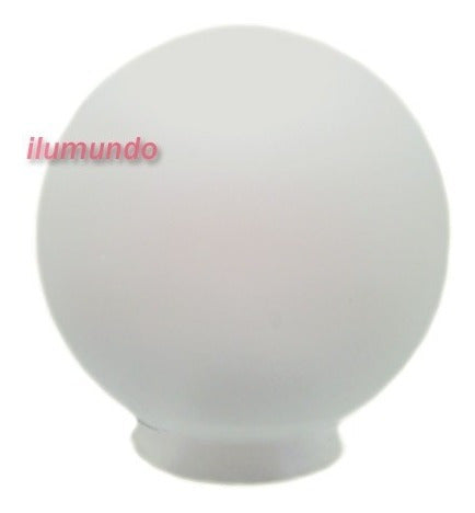 Tulipa  Globo 10x18 Opal/satinado Vidrio Con Cuello 0