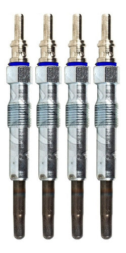 Hescher Kit 4 Glow Plugs for VW Bora Passat 1.9 Tdi 0