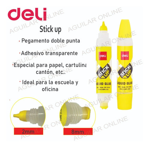 Deli Stick Up Kit Bar + Double Tip Vinilico Adhesive Set 2