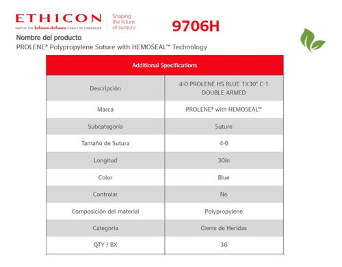 Sutura Prolene 4-0 Ethicon 9706h 3