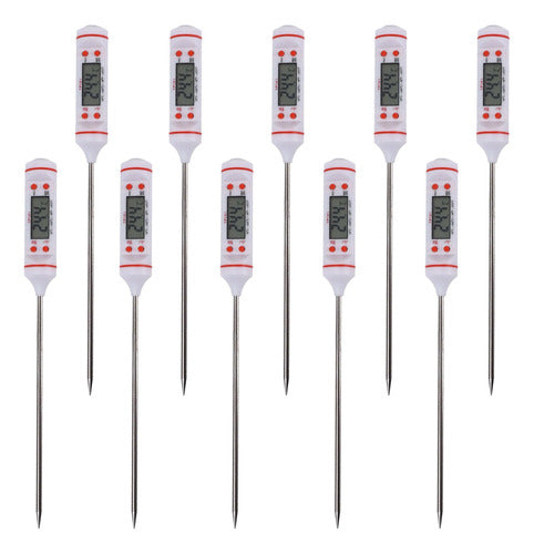 Pack of 10 Digital Cooking Thermometers for Culinary Use 0