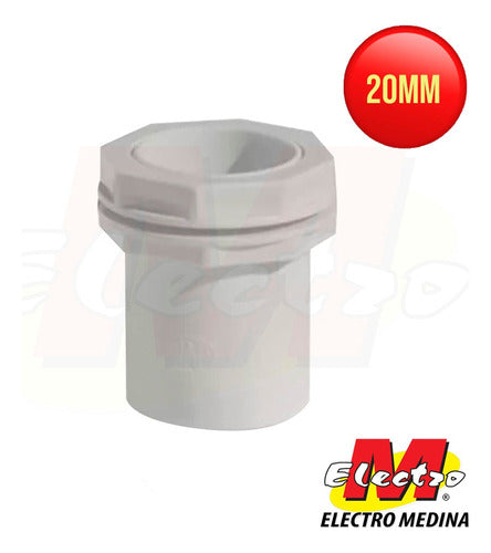 Electro Medina Conector 20mm Para Caño Doblado En Frio Pvc 1