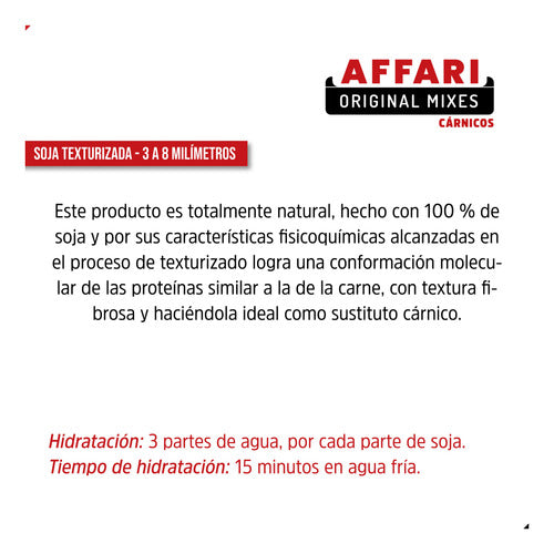 Affari Texturized Soy Protein 3/8mm X 3 Kg 1