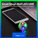 LED USB Small Magic Ball 4W Audiorhythmic Lights DJ with OTG USB Adapter 5