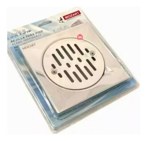 Mozart Stainless Steel Grate 15 X 15 Cm With Frame 8669 1