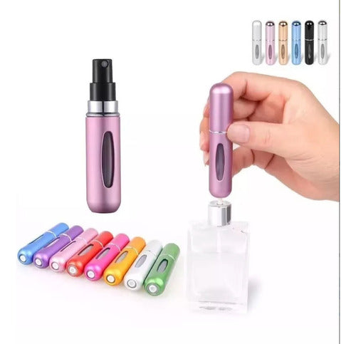 ARTEC STORE Mini Perfumero Portátil Recargable 5ml Atomizador Variedad 6