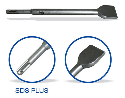 Ezeta Cincel Plano Pala SDS Plus 40 x 250 mm 3