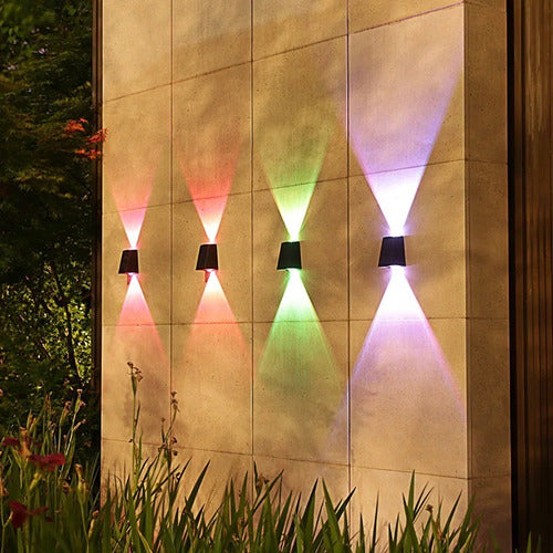 Noiluva Bidirectional 2LED Solar Panel Light - Warm, Cool, RGB 7