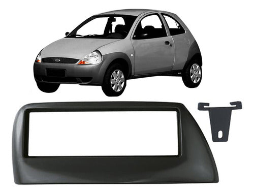 Permak Dark Gray Stereo Adapter Frame for Ford Ka 1