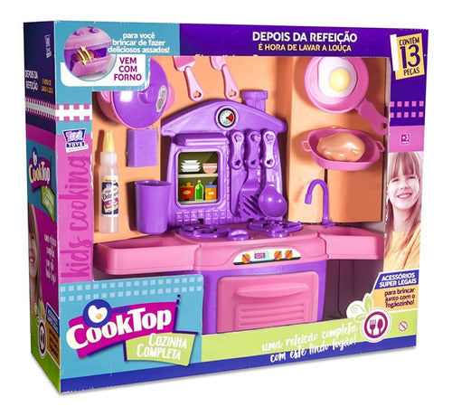 Cooktop Cozinha Infantil Completa C/ Acessórios - Zuca Toys 2