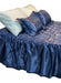 Quilted 2-Seat Satin Bedspread + 2 Filled Pillows 54