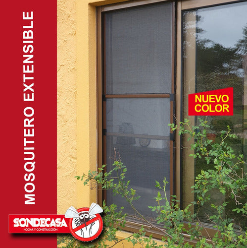 Sondecasa Mosquitero Extensible 50x75, Extends Up to 1.40m 2