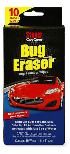 Stoner Car Care 95401 Bug Eraser Toallitas De Limpieza De Co 0