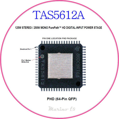 Texas TAS5612A 64 Pins 1