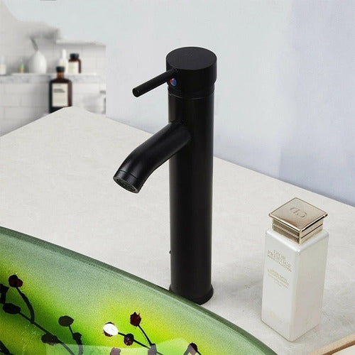 Valemma Modern Matte Black Monocommand Faucet for Sink 1