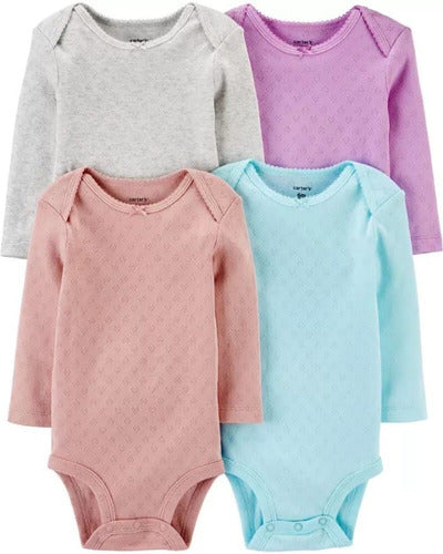 Carter's Long Sleeve Bodysuit Pack - 3 Months 0