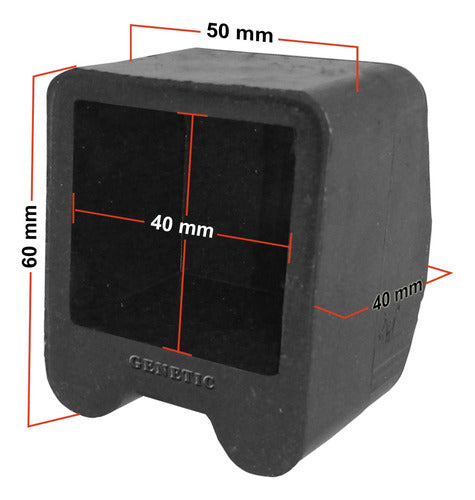 Genetic Rubber Stopper 40x40mm Replacement for Gym Machines 2