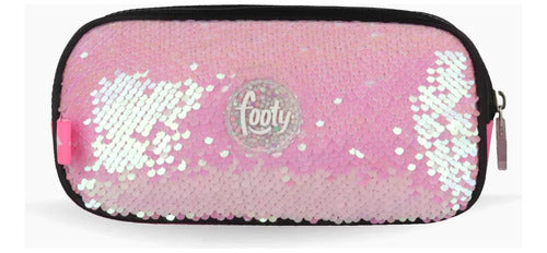 Footy Double Zip School Pencil Case with LED Light F21042 2