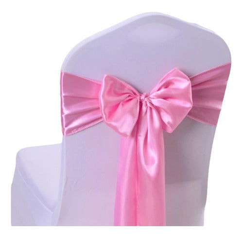 160 Satin Chair Bows Ribbon for Chair Covers 4