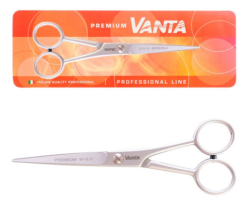 Vanta Premium 10 Professional Line Microdentated Cutting Scissors 6.0" 0