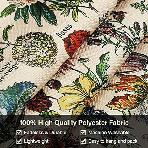 Tegeme Vintage Floral Tapestry 52 x 13 Inches, Long Vertical Wall Hanging 1