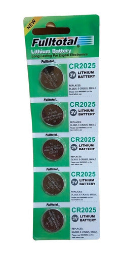 Fulltotal CR2025 3V Button Batteries Blister of 5 Units 0