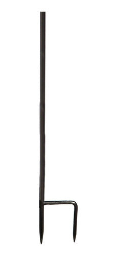 Evergreen Flag Black Iron Cemetery Garden Flag Stand - 15w X 4