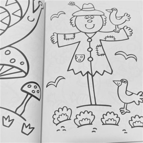 Fun Coloring Book Farm Animals Crayons Shape 2