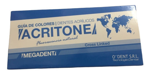 Muestrario Acrilico De Dientes Colorimetro Acritone Dental 1