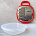 Generic Red Grater with Container L 20cm X W 20cm X H 6cm 1