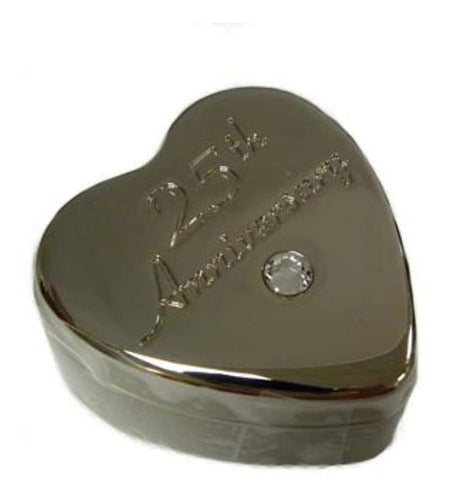 Heartboxes De Ganz Metal Heart Box25 Aniversario Regalo Pers 0