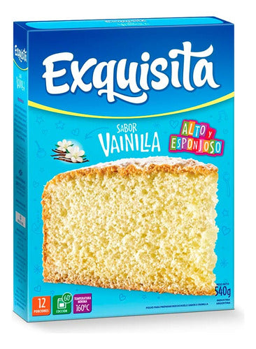 Pack X 48 Unid. Bizcochos  Vainilla 540 Gr Exquisita Pro 0