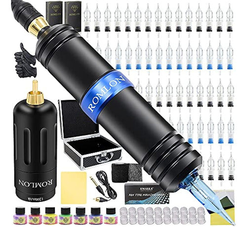 Romlon Tattoo Kit Wireless - Complete Tattoo Marker Kit 0