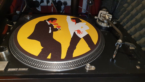 DJPROAUDIO Pulp Fiction Slipmat Paño Bandeja Latex Lo Mejor En Calidad 6