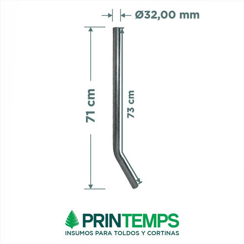 Pelopincho Curved Pipe Replacement for Pool 1055 0.73 Mts 1u 1