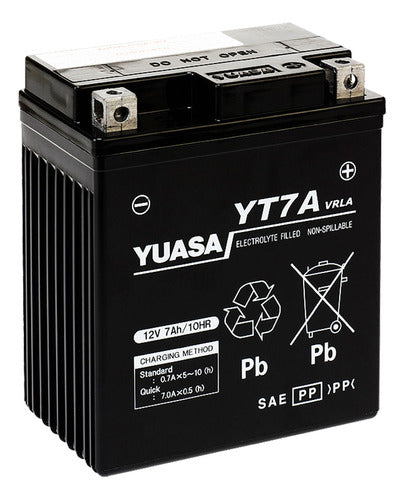 Yuasa YT7A Motorcycle Battery for Honda Twister CBX 250 0