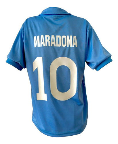 Maradona Napoli 1986 Home Kids Jersey and Shorts Set 2
