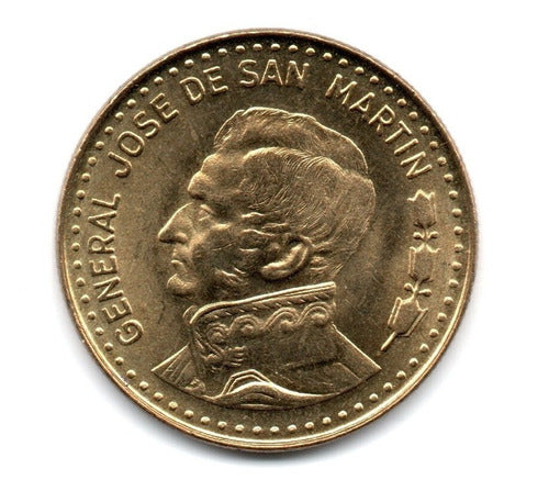 Moneda Argentina 100 Pesos Ley 1981 Hombro Recto Aunc 1