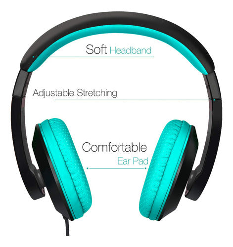 Rockpapa - Camouflage Blue-Green Headphones 1