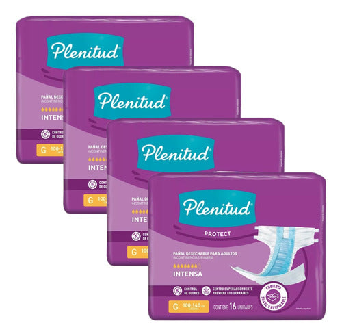 Plenitud Adult Diapers Protect X 16 Pack X 4 0