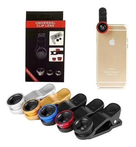 Dala Games Wide Angle Macro Fisheye Selfie Lens for iPhone Sony Moto 3