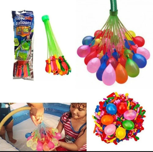 Happy Baby Ballons Water Bombs Automatic Filler, x12 Bags, 37 Balloons 1