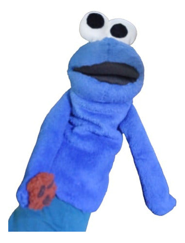 Artesanal Títere Mano Bocón Similar Muppets Come Galletas Amigo Elmo 0