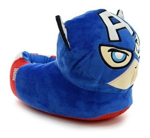 Plush Slippers, Captain America with Light - 11063 2