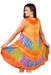 Hindu Batik Embroidered Wide Bias Cut Women's Sun Dress 23