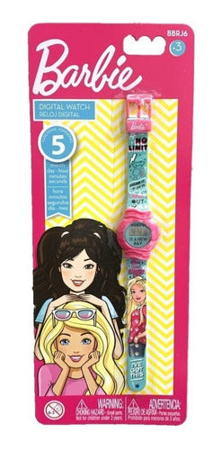 Intek Reloj Digital Infantil Barbie Glam Con 5 Funciones Original 0